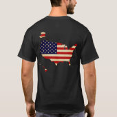 Amerikaanse plattegrond t-shirt (Achterkant)