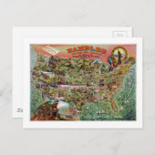 Amerikaanse plattegronden Briefkaart (Voorkant / Achterkant)