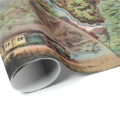 Amerikaanse plattegronden Cadeaupapier (Rol Hoek)