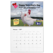 Amerikaanse pluimveehouder kalender (Feb 2027)