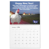 Amerikaanse pluimveehouder kalender (Jan 2026)
