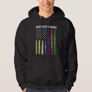 Amerikaanse politie EMS Nur Hoodie
