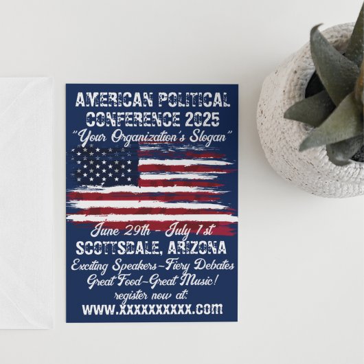 Amerikaanse politieke conferentie in  stijl kaart