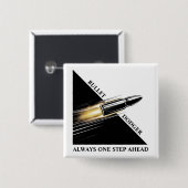 Amerikaanse politieke verkiezingen vierkante button 5,1 cm (Voorkant /achterkant)