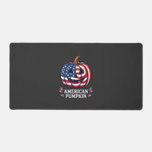 Amerikaanse Pompoen Halloween Usa Vlag Sterren Str Bureaumat