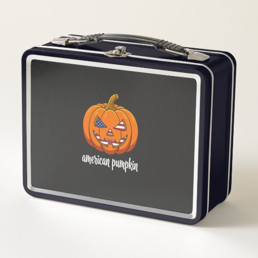 Amerikaanse Pompoen Patriottische Halloween Jack O (Voorkant)