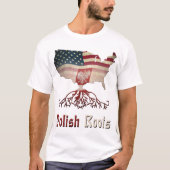 Amerikaanse Poolse Mannen T-Shirt (Voorkant)