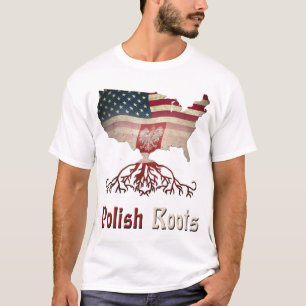 Amerikaanse Poolse Mannen T-Shirt
