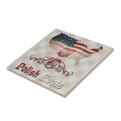 Amerikaanse Poolse Tegel Tegeltje (Zijkant)