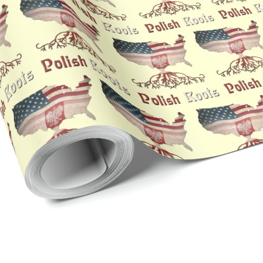 Amerikaanse Poolse wortels Cadeaupapier (Rol Hoek)