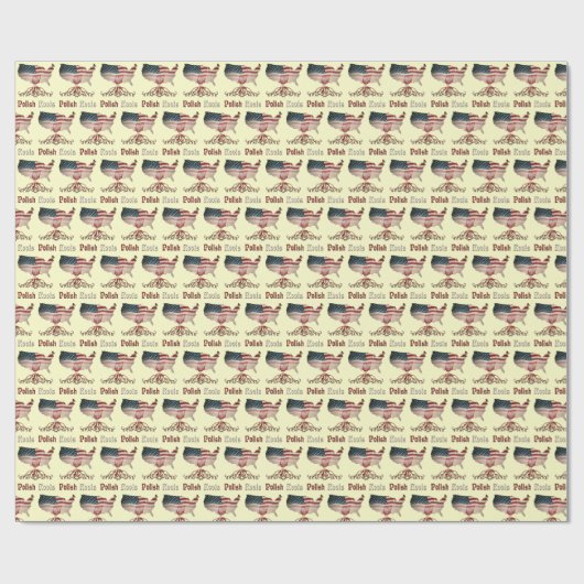 Amerikaanse Poolse wortels Cadeaupapier (Vlak)