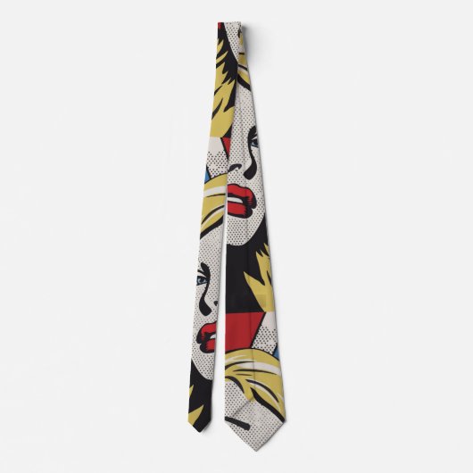 Amerikaanse Pop Art Stropdas (Achterkant)