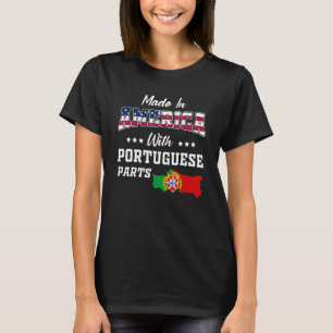 Amerikaanse Portugese delen Portugal Kaart Verenig T-shirt