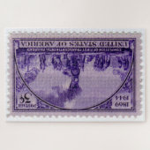 Amerikaanse postage Stamp Jigzaag Puzzle Legpuzzel (Horizontaal)