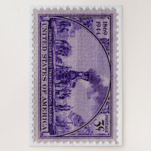 Amerikaanse postage Stamp Jigzaag Puzzle Legpuzzel