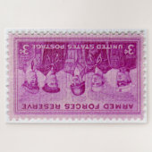 Amerikaanse postage Stamp Jigzaag Puzzle Legpuzzel (Horizontaal)