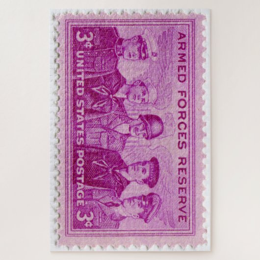 Amerikaanse postage Stamp Jigzaag Puzzle Legpuzzel (Verticaal)