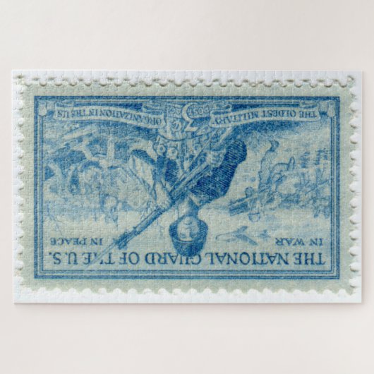 Amerikaanse postage Stamp Jigzaag Puzzle Legpuzzel (Horizontaal)