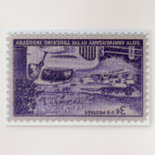 Amerikaanse postage Stamp Jigzaag Puzzle Legpuzzel (Horizontaal)