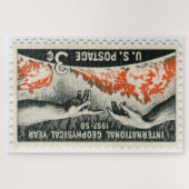 Amerikaanse postage Stamp Jigzaag Puzzle Legpuzzel (Horizontaal)