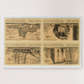 Amerikaanse postage Stamp Jigzaag Puzzle Legpuzzel (Horizontaal)