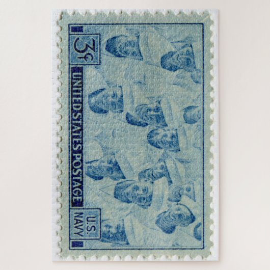 Amerikaanse postage Stamp Jigzaag Puzzle Legpuzzel (Verticaal)