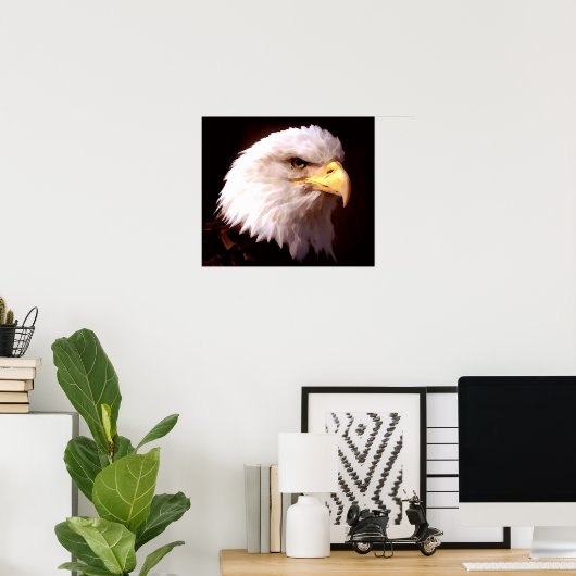 Amerikaanse Poster Eagle Bald Eagle (Thuiskantoor)