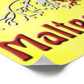 Amerikaanse Poster met maltese wortels (Hoek)