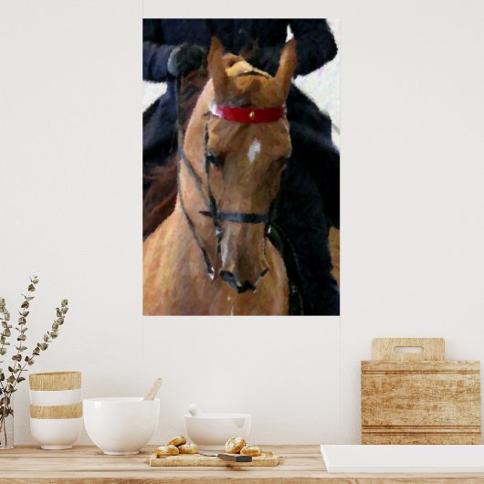 Amerikaanse Poster met saddlebred Horse Print (Keuken)