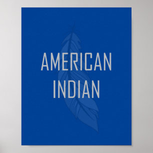 Amerikaanse Posters van Indische veren