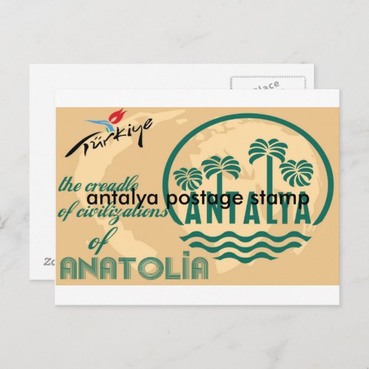 Amerikaanse poststempel briefkaart (Voorkant / Achterkant)