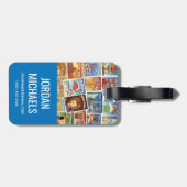 Amerikaanse postzegels bagagelabel (Achterkant horizontaal)