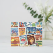 Amerikaanse postzegels briefkaart (Staand voorkant)