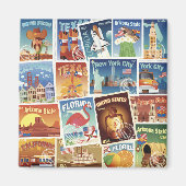 Amerikaanse postzegels magneet (Voorkant)