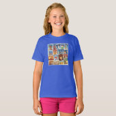 Amerikaanse postzegels t-shirt (Voorkant volledig)