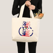 Amerikaanse prachtige, ongelooflijke tekst Lieve H Grote Tote Bag (Voorkant (product))