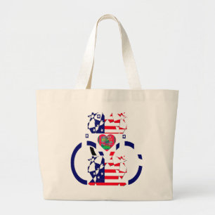Amerikaanse prachtige, ongelooflijke tekst Lieve H Grote Tote Bag
