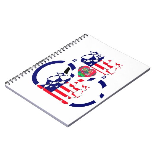 Amerikaanse prachtige, ongelooflijke tekst Lieve H Notitieboek (Linkerzijde)