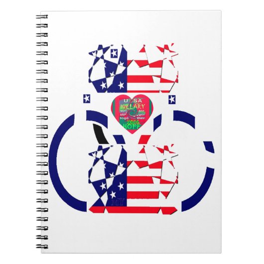 Amerikaanse prachtige, ongelooflijke tekst Lieve H Notitieboek (Voorkant)