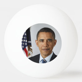 Amerikaanse president Barack Obama in het Witte Hu Pingpongbal