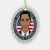 Amerikaanse President Barack Obama Keramisch Ornament (Rechts)