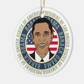 Amerikaanse President Barack Obama Keramisch Ornament (Links)