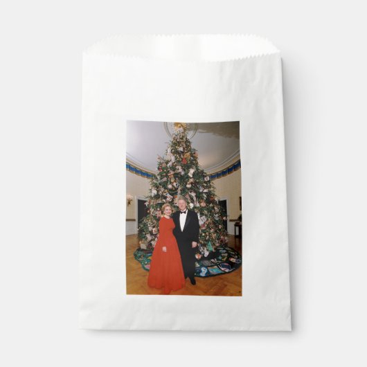 Amerikaanse president Bill Clinton Kerstkaart Bedankzakje (Voorkant)