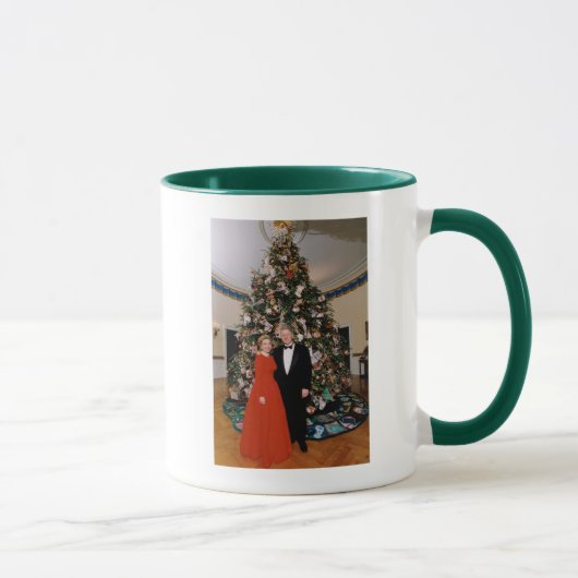 Amerikaanse president Bill Clinton kerstkaart Mok (Rechts)