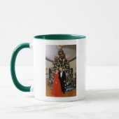 Amerikaanse president Bill Clinton kerstkaart Mok (Links)