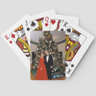 Amerikaanse president Bill Clinton Kerstkaart Pokerkaarten