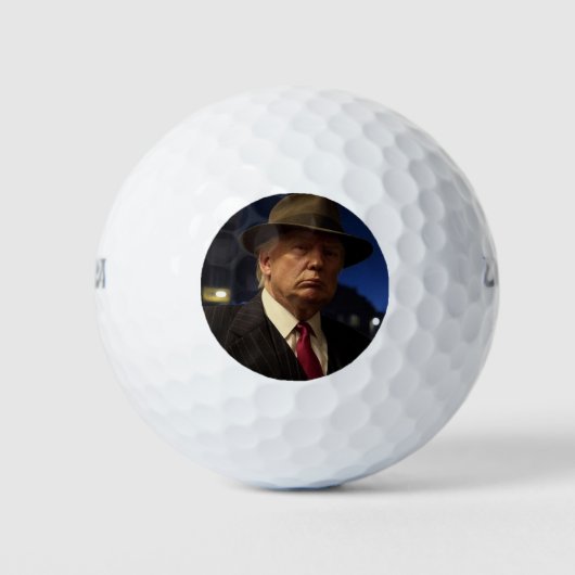 Amerikaanse president Donald Trump peetoom Golfballen (Voorkant)