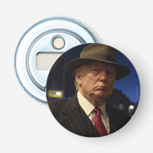 Amerikaanse president Donald Trump peter Button Flesopener