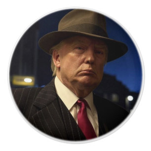 Amerikaanse president Donald Trump peter Keramische Knop