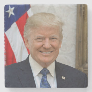 Amerikaanse president Donald Trump Witte Huis Stenen Onderzetter